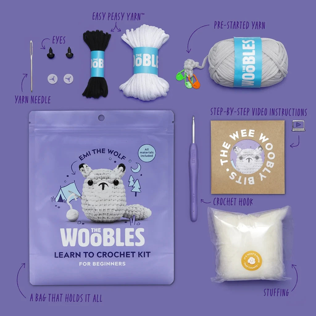 Emi the Wolf Crochet Kit
