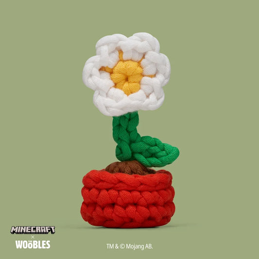 Tiny Minecraft Potted Daisy Accessory Kit